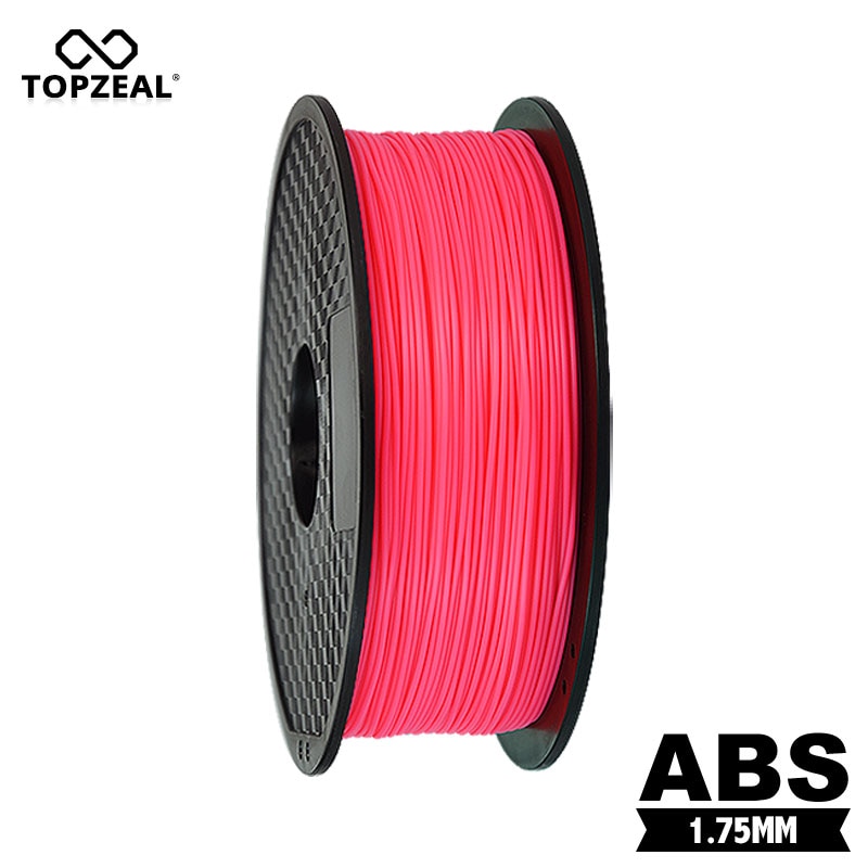 TOPZEAL ABS Filament Premium 3D Printer Gloeidraad 1.75mm 1KG Spool Watermeloen-Rode Kleur