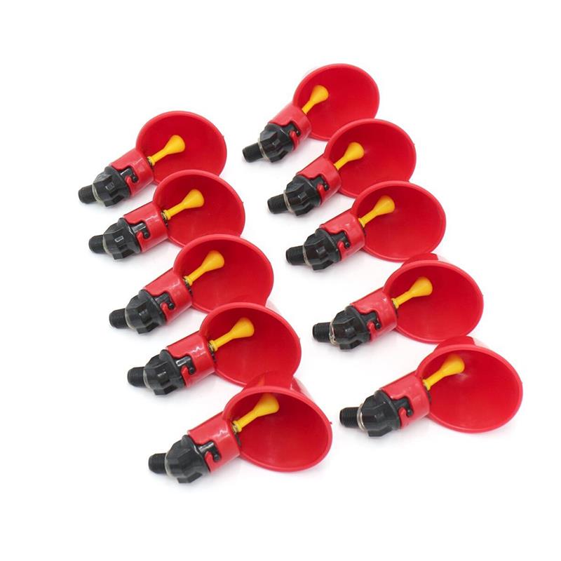Abreuvoir Automatique Pour Poules - 6 Gobelets à Eau Avec Tête Anti-Fuite - Pour Poules, Canards, Oies