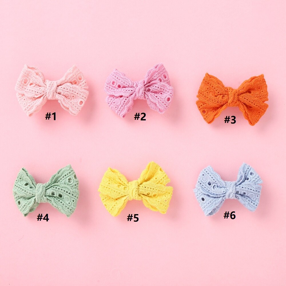 Baby Meisjes Ribbon Hair Bows Met Clip Handgemaakte Baret Bohemian Haarspelden Hoofddeksels Koreaanse Kinderen Haar Accessoires Voor Meisjes