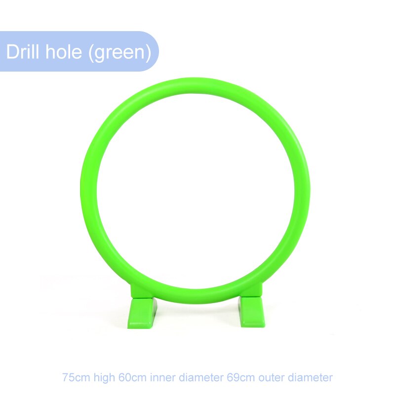 Happymaty Bambino Hurdle Scuola Materna Cerchio di Plastica Giocattolo Trapano Foro Porta Ad Arco Attività All'aperto Attrezzature Sportive Giocattoli per I Bambini zd02: WHITE