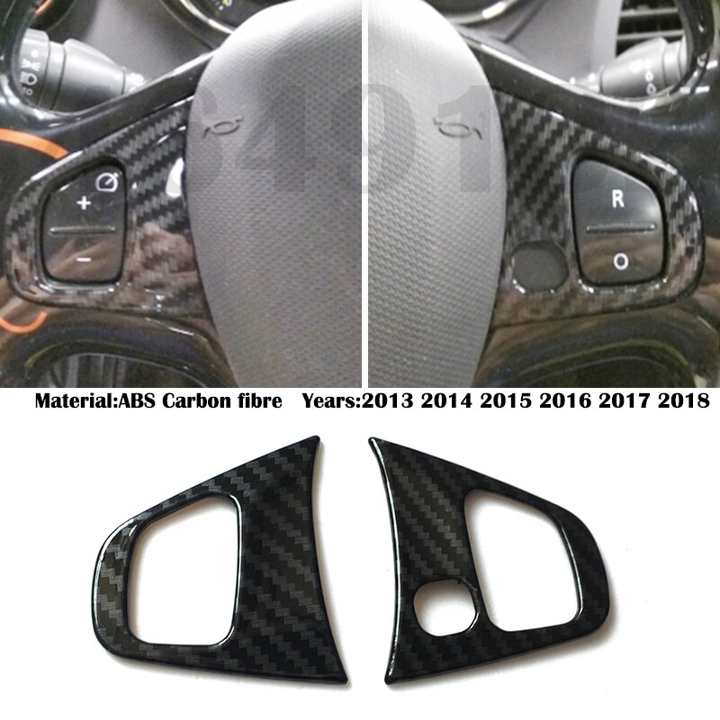 Voor Renault Clio 4 Clio4 14 15 16 Carbon Auto Armsteun Vensterglas Lift Schakelaar Knop Panel Cover trim Accessoires: Steering wheel