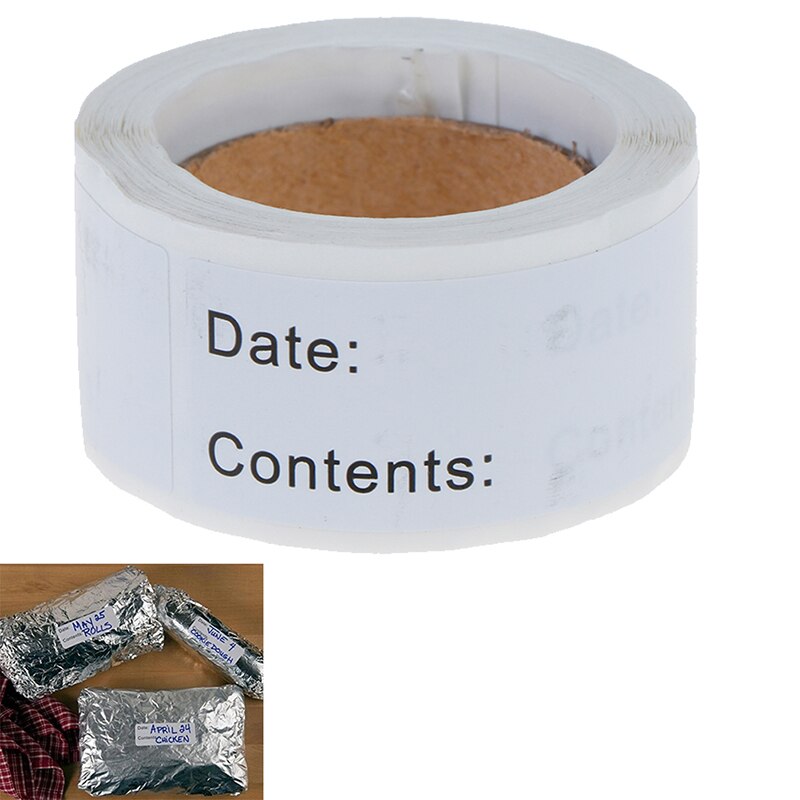 125pcs Food Storage Labels Refrigerator Freezer Labels Adhesive Label