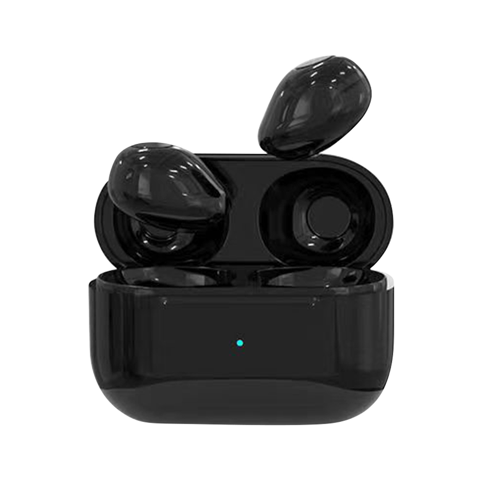 BT 5.2 Kabelloses Bluetooth-Headset, ergonomische Geräuschunterdrückung, keine Verzögerung, USB-Aufladung, In-Ear-Sport-Headset, englische Aufforderung der Stimme: Black