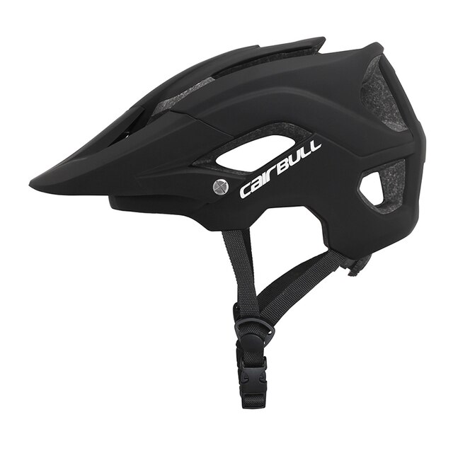 Cairbull MTB Bicycle Helmet Mountain Bike Removable Sun Visor XC DH AM HardTrail ENDURO Cycling Outdoor Safety Helmet: black / M(54-58CM)