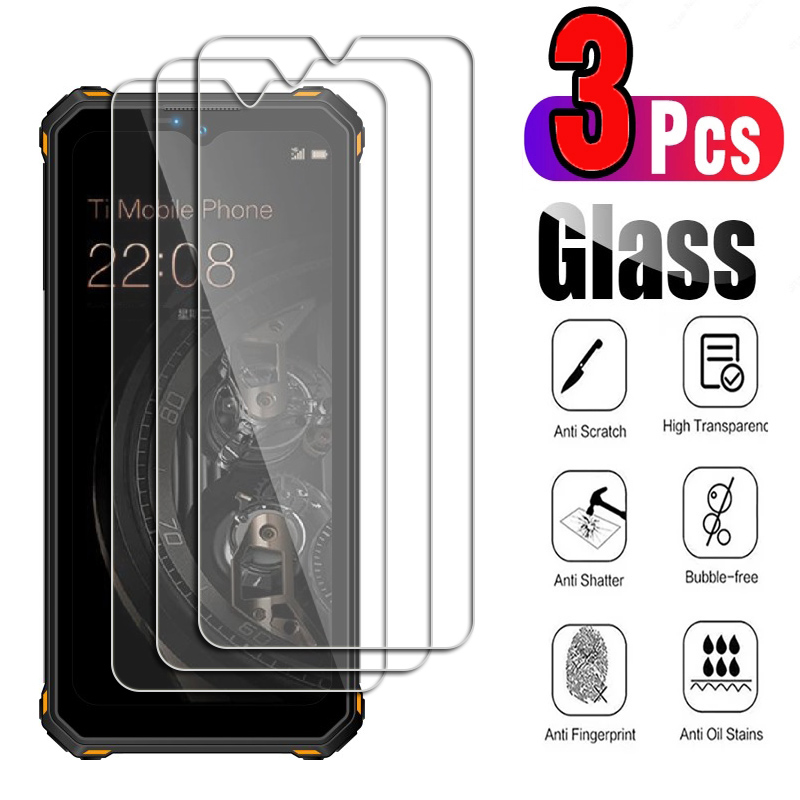 3 stk. beskyttelsesfilm i herdet glass til oukitel  wp5 wp6 wp7 wp8 pro  wp10 5g wp9 wp17 wp16 wp15 s wp18 wp19 wp20 wp12 wp13