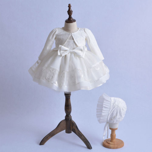 3 stk baby piger prinsessekjole kjole blonder barnedåb bryllup fødselsdag fest brudepige formelle kjoler tøj