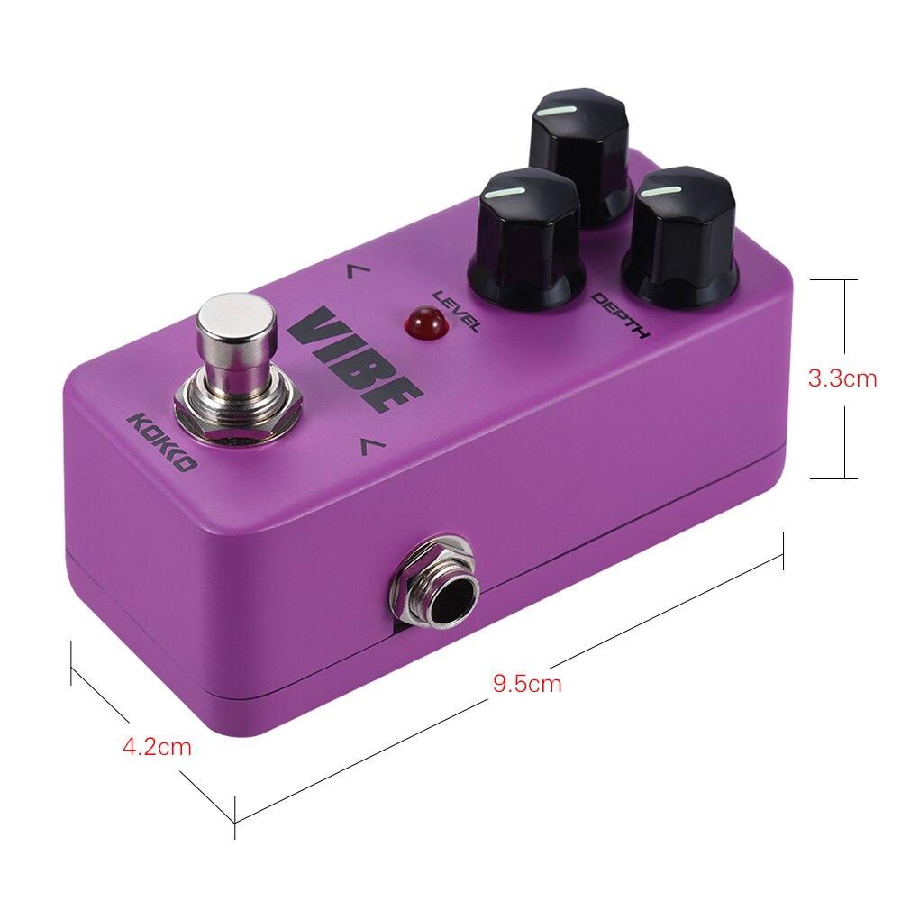 Mini analoge roterende luidspreker elektrische gitaar effectpedaal true bypass volledig metalen behuizing