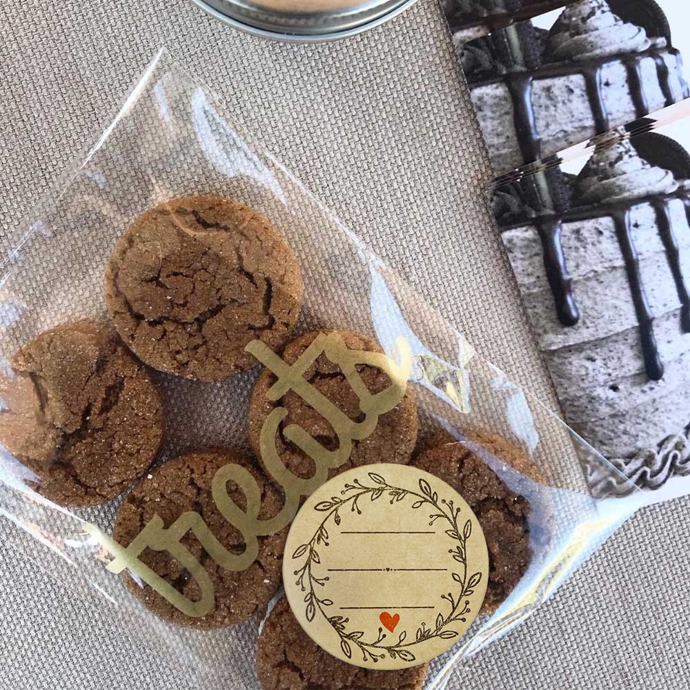 500 stuks/rol 1 inch kraftpapier stickers voor cadeauverpakking, envelopsluitingen, kantoorbenodigdheden voor kleine bedrijven, doe-het-zelf decoreren