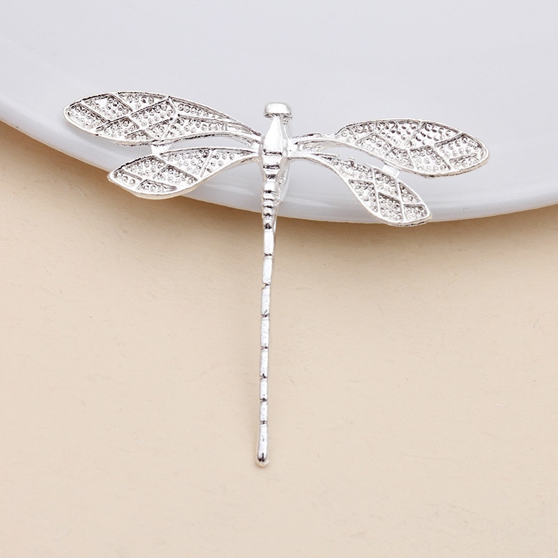 20 PCS 36*43MM Metal Alloy Gold/KC Gold/Silver Color Dragonfly Connectors Charm diy Jewelry Findings