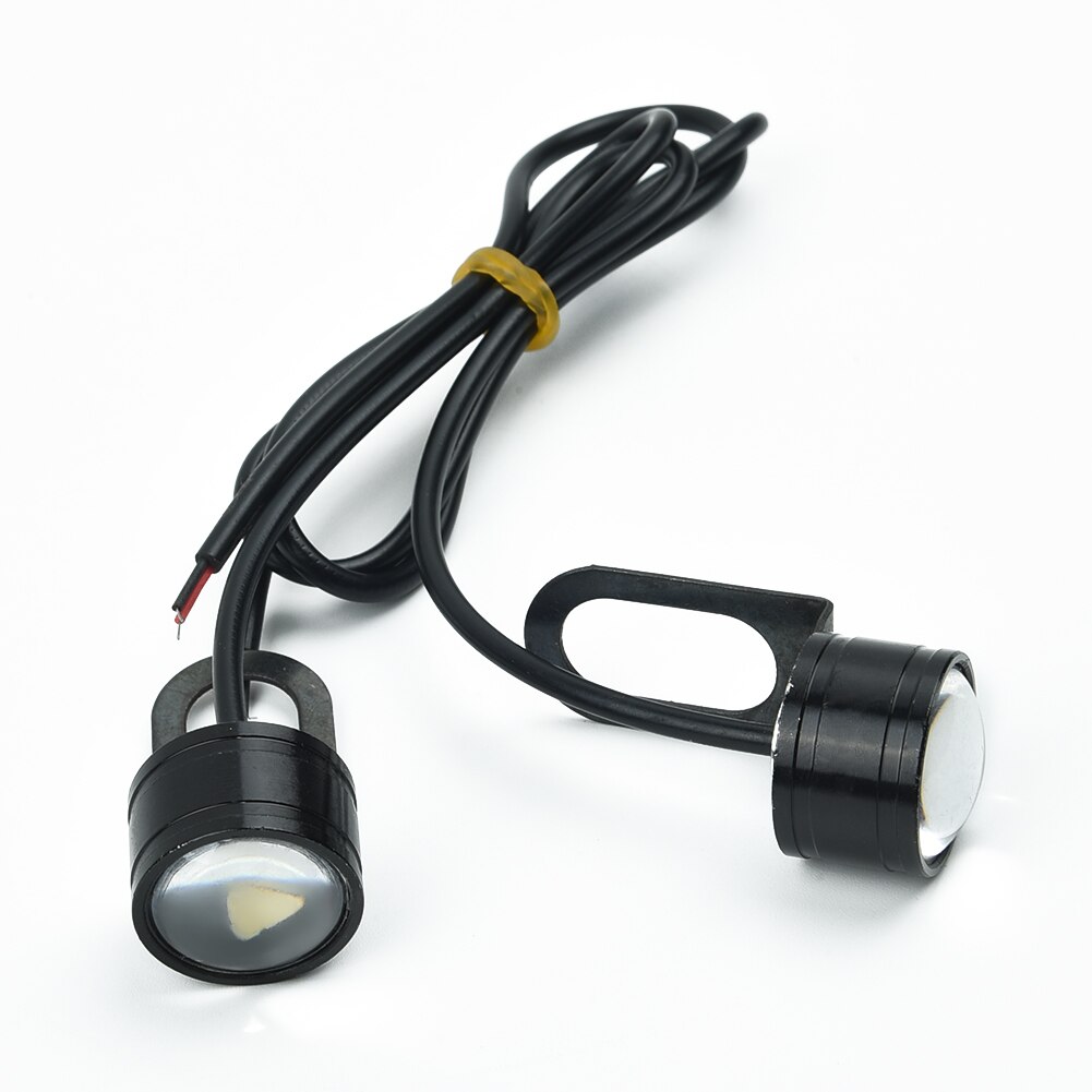 2Pcs Set White 12V Motorcycle White LED Spotlight Headlight Driving Light Fog Lamp 21.5*20*47mm Brand And