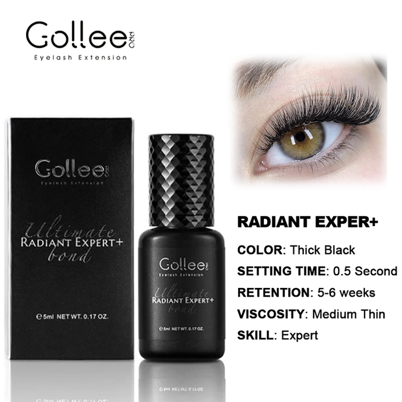 Gollee Eyelash Glue 0.5s Fast drying lashes glue for Salon Artist Eyelash Extensions Glue Profession eyelash extension supplies