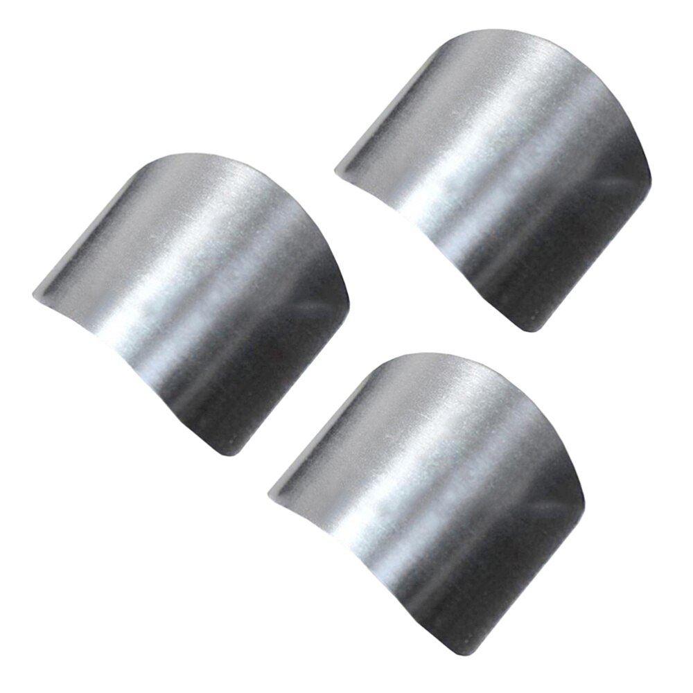 3PCS Stainless Steel Hand Protectors Finger Protecters Finger Care Cutting Protection Home Kitchen Tool: Default Title