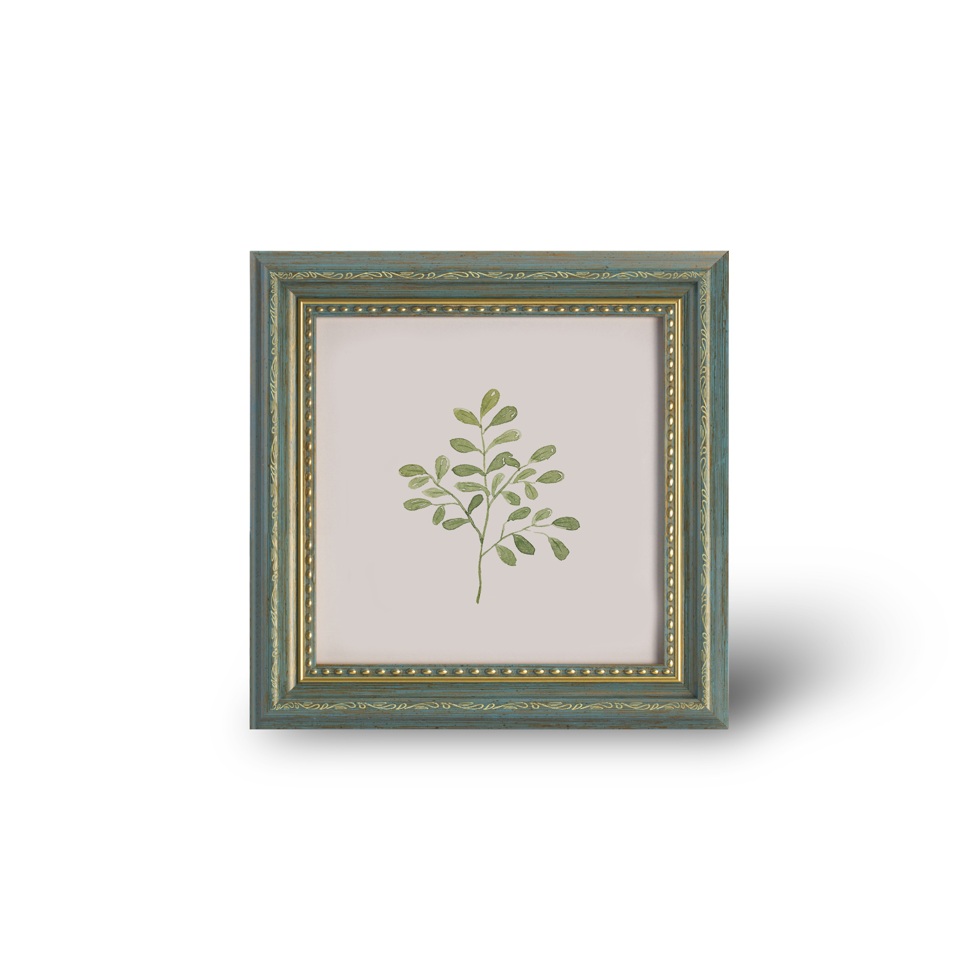 Marco de fotos cuadrado europeo, marco de fotos decorativo de 10 pulgadas y 12 pulgadas, decoración del hogar y recuerdos, marco de exhibición de ilustraciones: 16 pulgadas / BLANCO