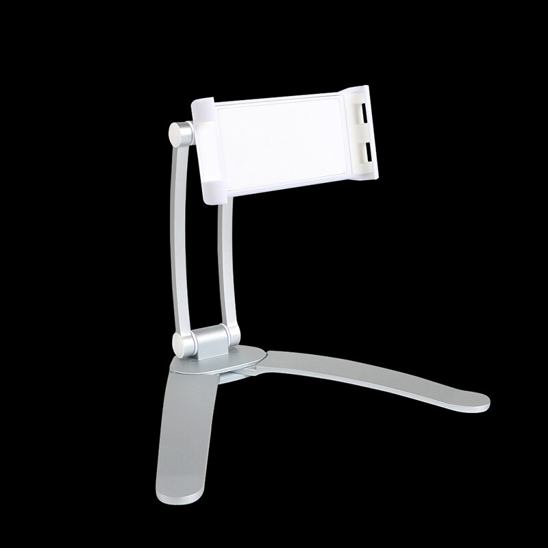 Tablet Mount Stand 2-in-1 Kitchen Wall Counter Top Desktop Mount recipe Holder Stand For 7 to 10 Inch Tablet fits iPad Pro: Silver