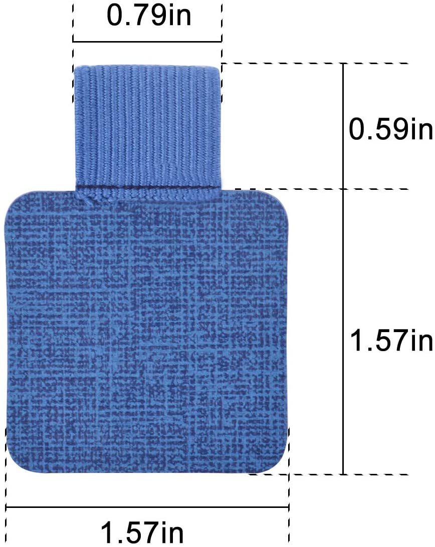 Self-adhesive Leather Pen Holder with Elastic Loop for Notebooks, Journals,Calendars and Planners(8 Colors)