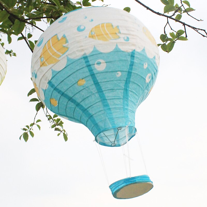 12 Inch Christmas Hanging Paper Lanterns Air Balloon Paper Lanterns Birthday Party Decor Lamp Wedding Festival Supplies