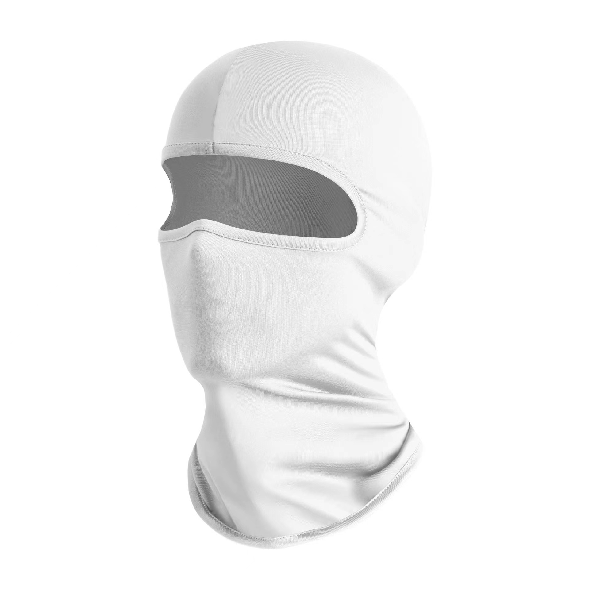 Protetor solar respirável máscara de seda gelo para homens e mulheres motocicleta pesca bicicleta cachecol à prova de vento verão lenço facial: Branco