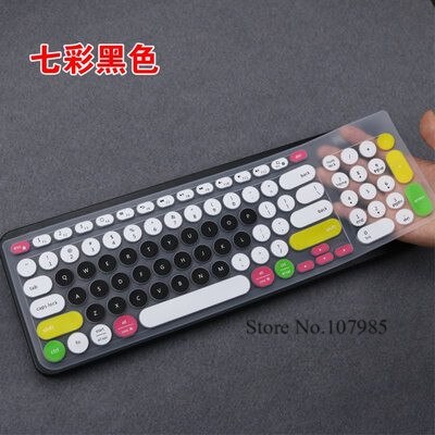 Silicone Laptop Keyboard Cover Skin Protector For Logitech K780 Multi-Device Wireless Keyboard K 780: Candyblack