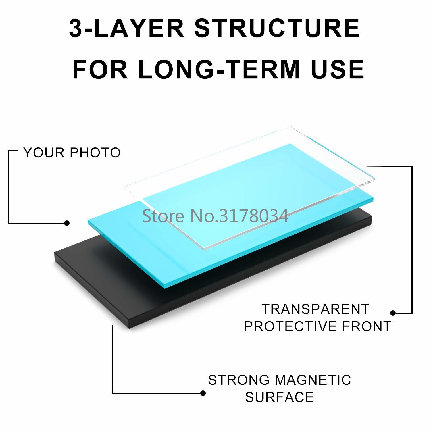 5pack Magnetic Photo Frames Magnets with PVC Pocket Frigerator Magnetic Picture Frames 100x150mm/4x6inch