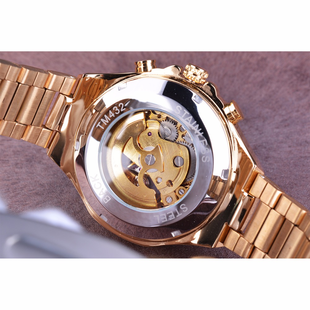 Winner mekanisk sportsur med bezel herreure topmærke luksusur herreur automatisk skeletur