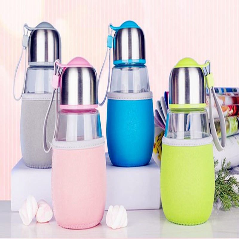 botella de infusión de té portátil de grado alimenticio anti Taza de Viaje Infusor de té de vidrio para estudiantes Taza de Viaje