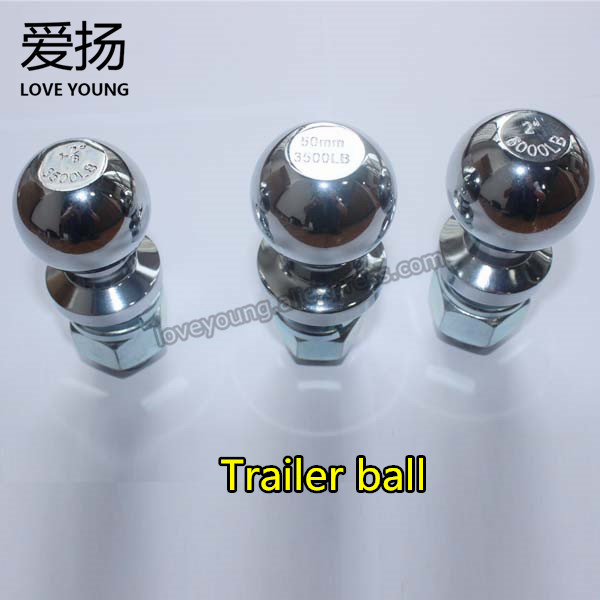 LoveYoung przyczepy części chrom platerowany zwiastun zaczep holowania piłka 2"