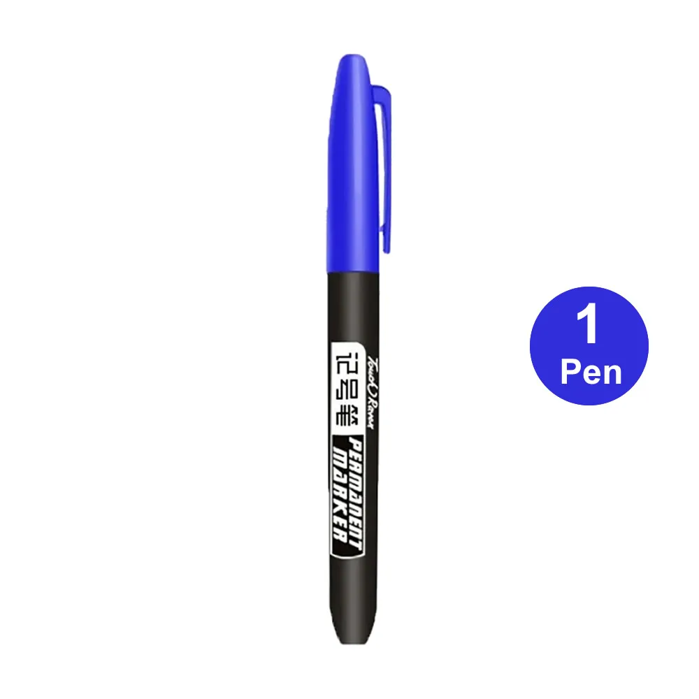 1/6/9/20PCS Permanent Marker Pen Manga Drawing Markers Black Blue Red Waterproof Ink Sketch Pens Stationery Art School Supplies: Chocolate