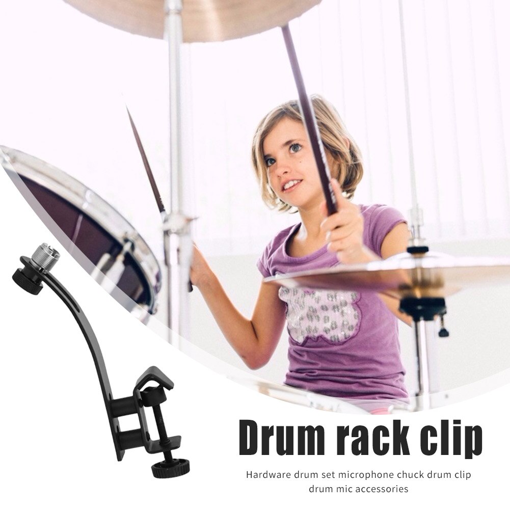 Micro universel Clip De Fixation Support de Montage Musical Agréable Instrument Antichoc Tambour Jante Micro Pince Fournitures