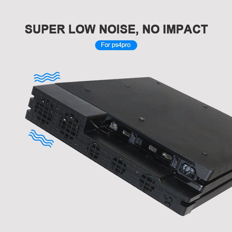 Lodret stativ til  ps4 slim pro køleventilator super turbo temperaturkontrol med usb til sony  ps4 konsol playstation 4