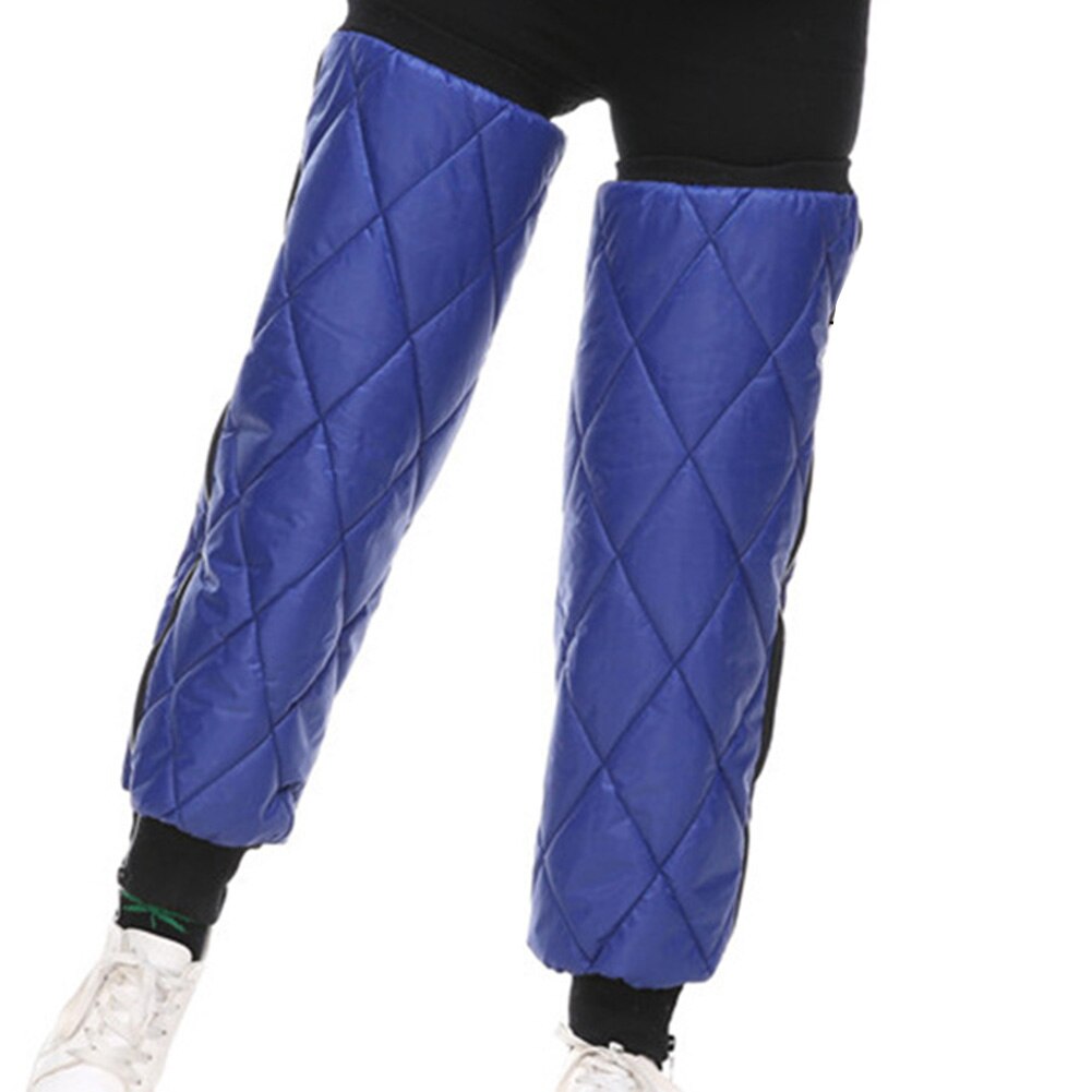 Swokii Knee Pads - Waterproof Warm Protective Gear Set with Zipper - for Electric Bikes & Motorcycles: Blue