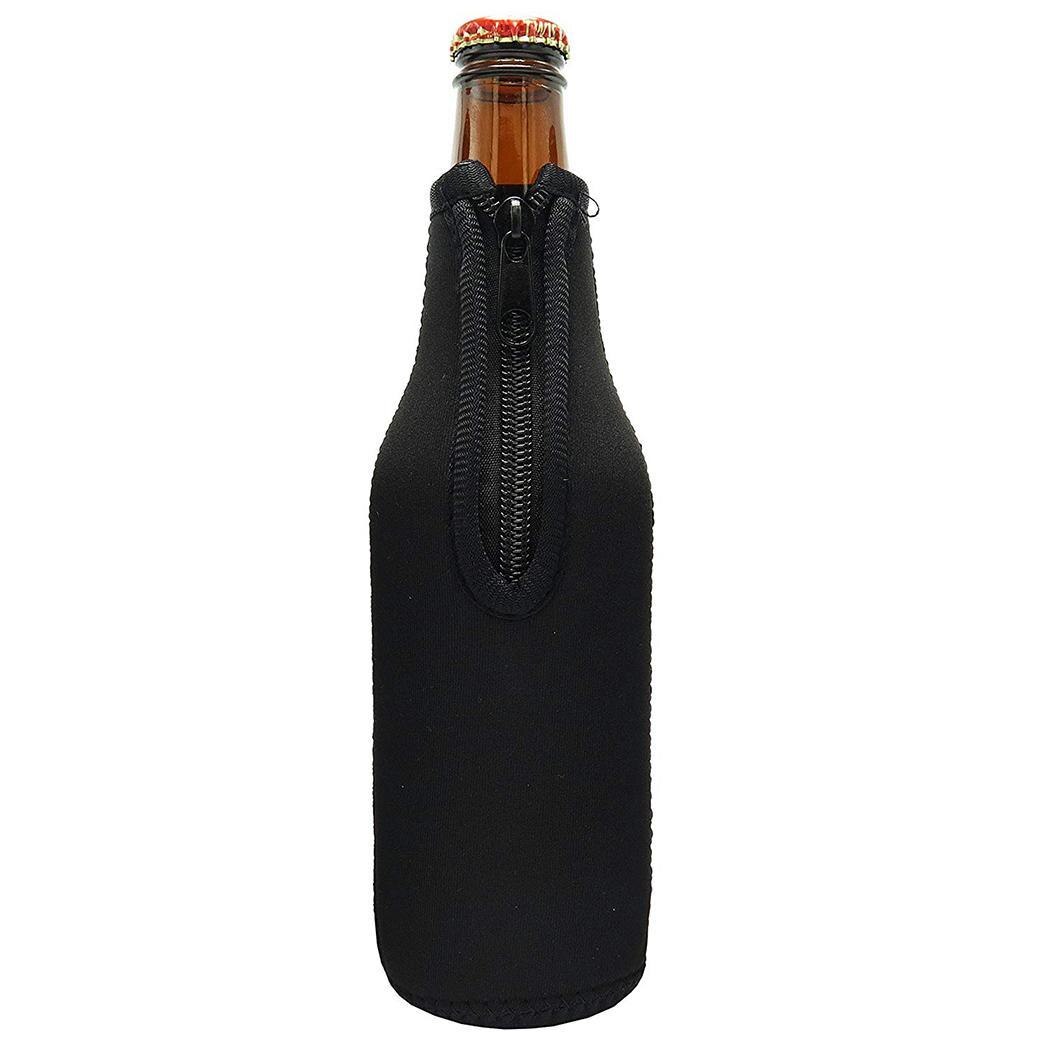 330mL Beer Solid Home Bottles Restaurant Bar Holder Neoprene Zip With Cover Bottle Sleeves Cooling Bar Supply