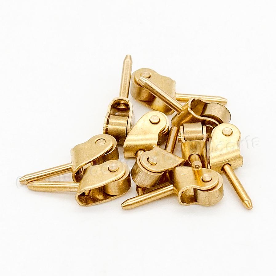 Odoria 1:12 Miniatuur 10 Stuks In 1 Pack Katrol Golden Wheel Diy Poppenhuis Hardware Meubels Accessoire