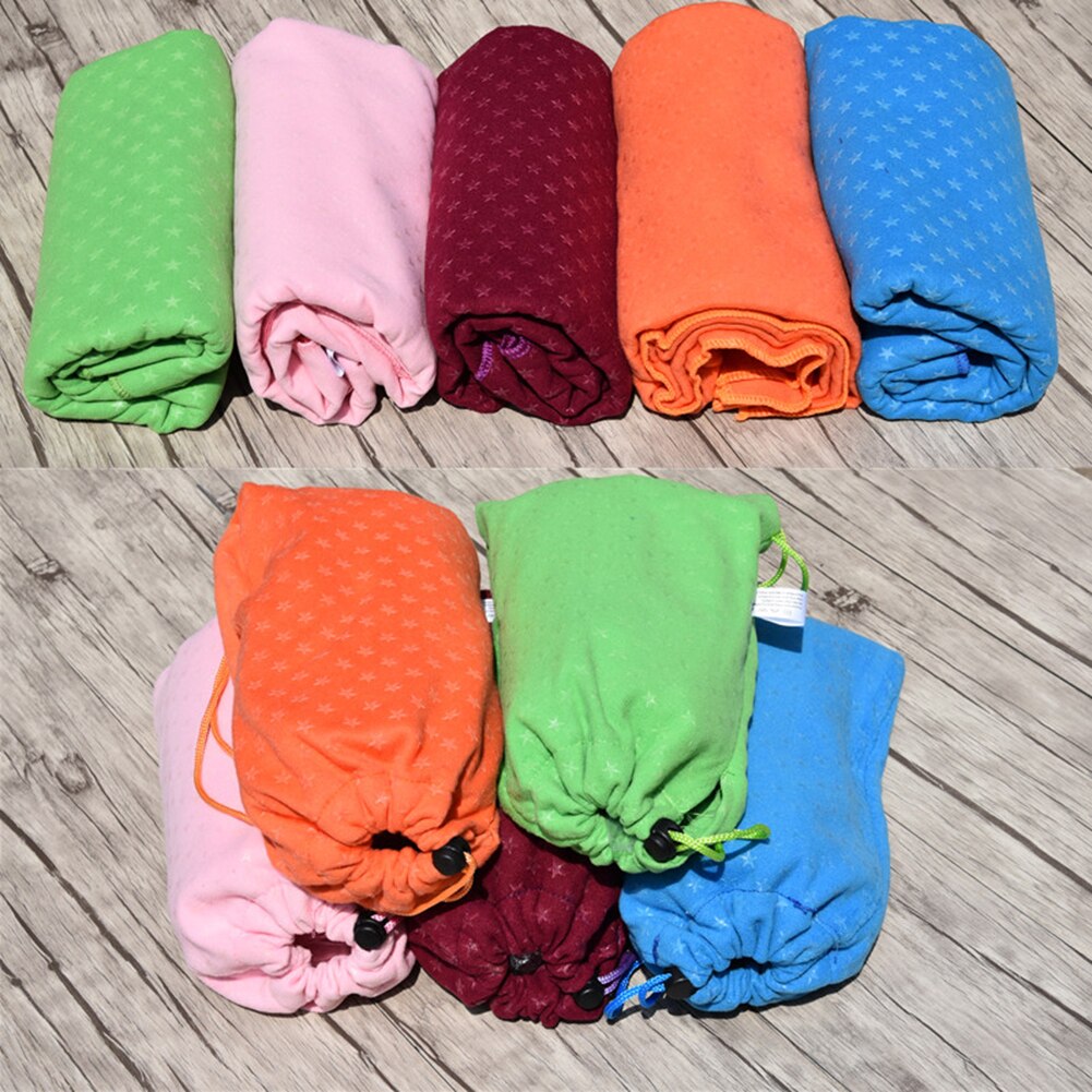 183 x 63cm antislip yogamat hoes handdoek deken zweet absorberend sport fitness oefening workout anti-licht slip pilates benodigdheden