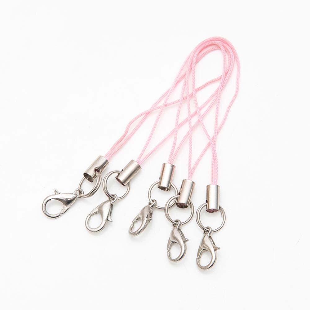 20Pcs Multicolor Polyester Mobiele Telefoon Strap Mobiele Telefoon Camera Sleutelhanger Hanger Karabijn Hand Wrist Lanyard: 04