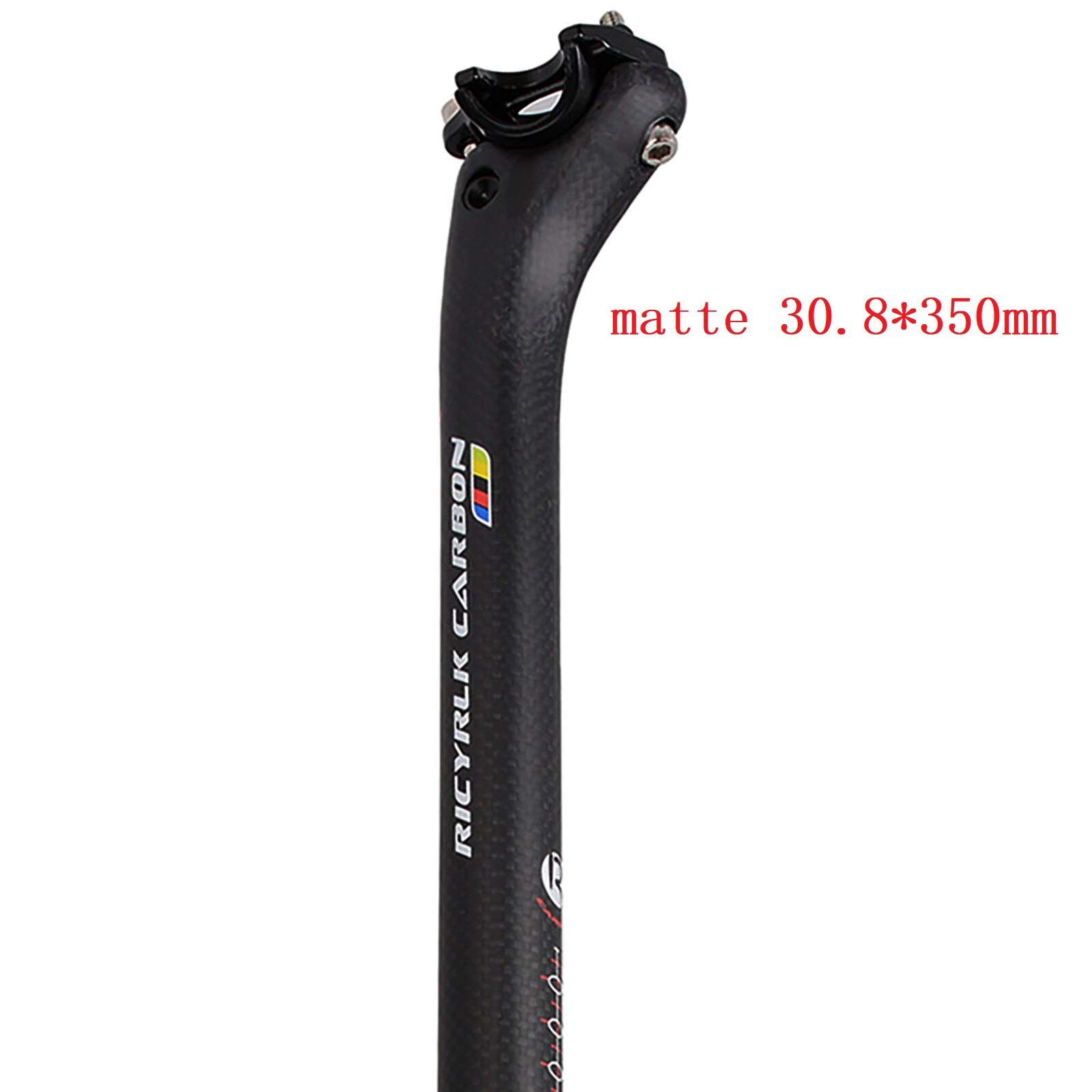 Carbon Fiber Bicycle Seatpost MTB Seat Post Road Bike SeatPost Offset 20mm Bicycle Parts 27.2/30.8/31.6*350/400mm: matte30.8X350MM
