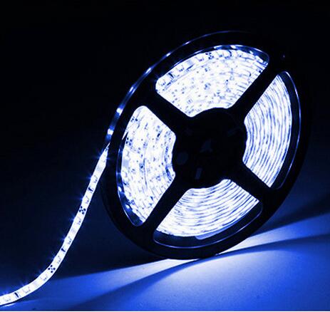 Dc 12 V Volt Strip Led Light Tape 2835 Rgb Waterdichte 1-5 M 12 V Dc 60LED/ M Rgb Led Strip Tape Lamp Diode Flexibele Tv Backlight: Blauw / 5m