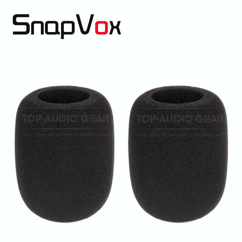 2 stks/partij Voorruit Opname Microfoon Voorruit Sponge Mic Bal Type Cover Foam Pop Filter Voor SHURE PGA27 PGA 27 SM7B SM 7B