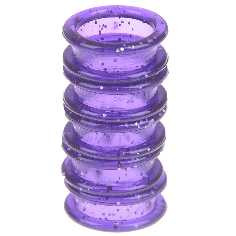 Tijeras anillo colorido de Gel de sílice de pelo tijeras de anillos de barbero, anillo de corte de pelo tijeras círculo tijeras de peluquería 5 unids/set: PP