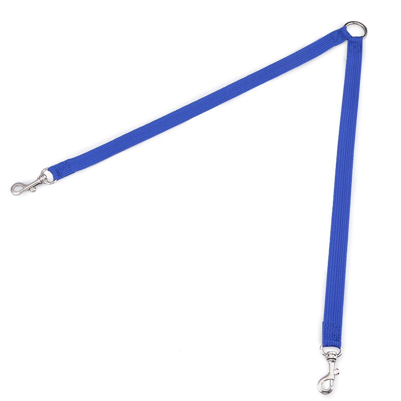 WALK 2 Two DOGS Leash COUPLER Double Twin Lead Walking Leash Dog Collar Bulldog Pet Accessories: Blue