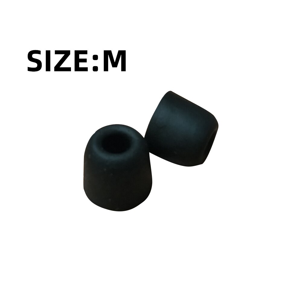 FDBRO 1Pair ear cushions In-earphone Noise Isolating Memory Foam Earphone Tips Sponge Ear Pads Ear tips In Ear Earbud Headset: 1 Pair Black M