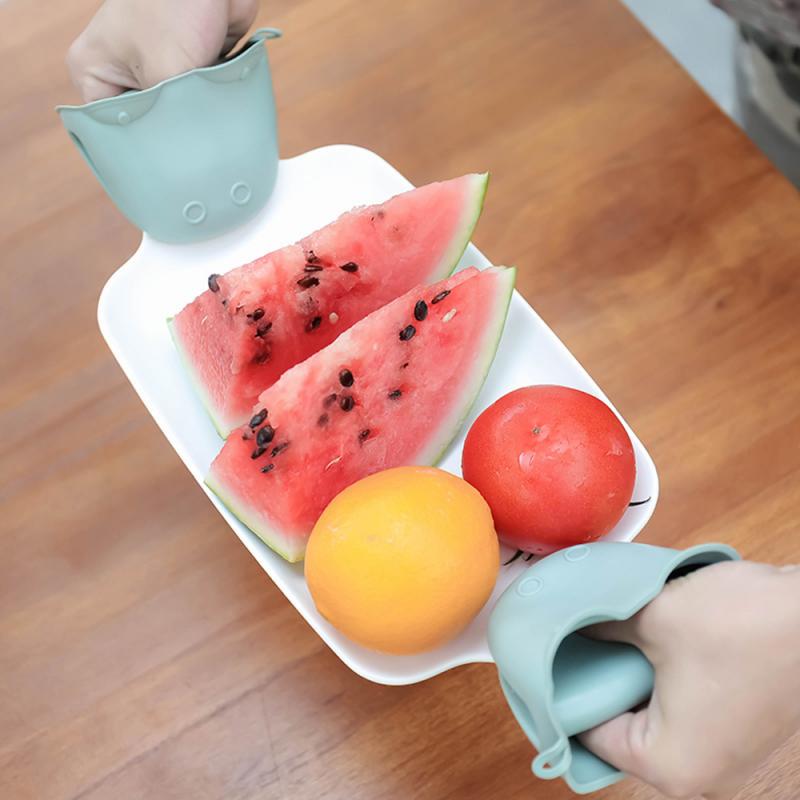 Leuke Siliconen Anti Brandwonden Oven Handschoenen Wanten Pannenlap Keuken Bbq Handschoenen Lade Pot Schotel Kom Houder Oven Handen Choen Hand clip