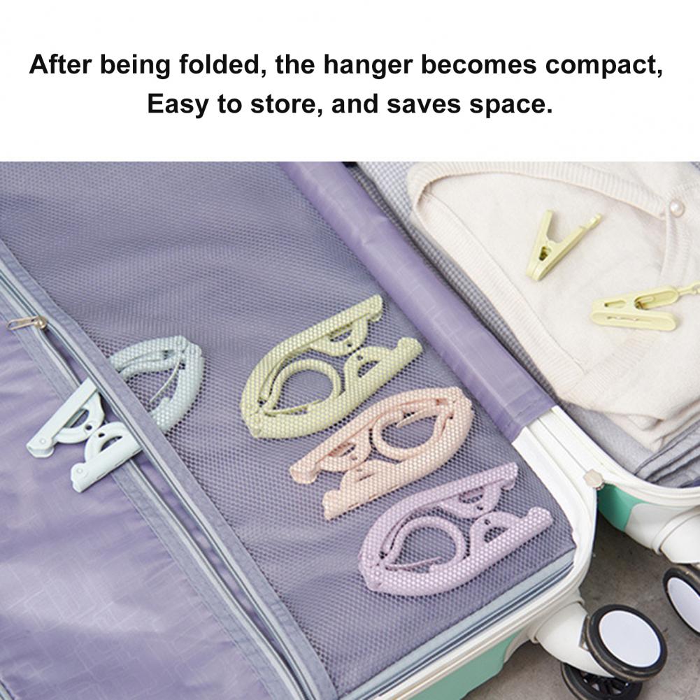2Pcs Kleerhangers Opvouwbare Doek Opslag Hanger Multifunctionele Droogrek Lichtgewicht Home Reizen Gebruik Hanger