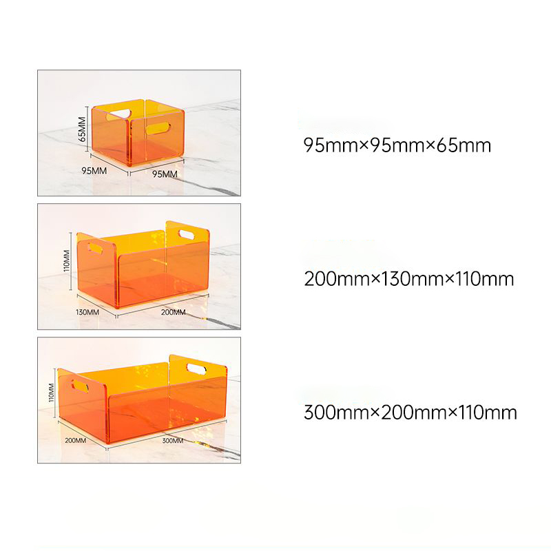 Clear Acrylic Storage Bins for Bathroom Organizer Pantry Storage,Cabinet Organizers Cosmetics Office Stationery Food & Beverage