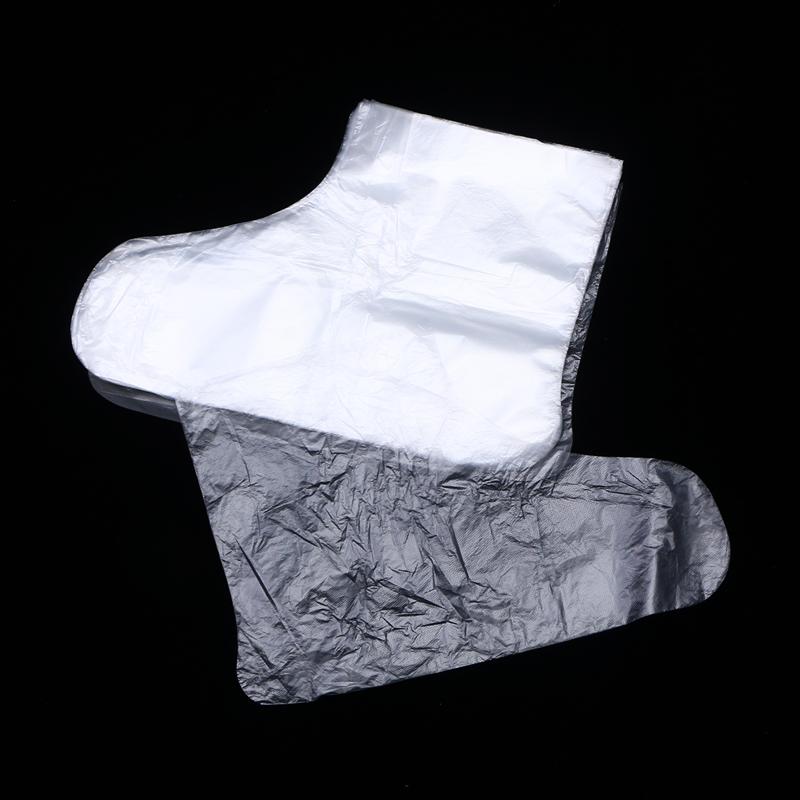 Couvre-pieds jetables en Film Transparent, pour pédicure, prévention des infections, sacs de thérapie, 100/200 pièces: 100pcs Foot Covers