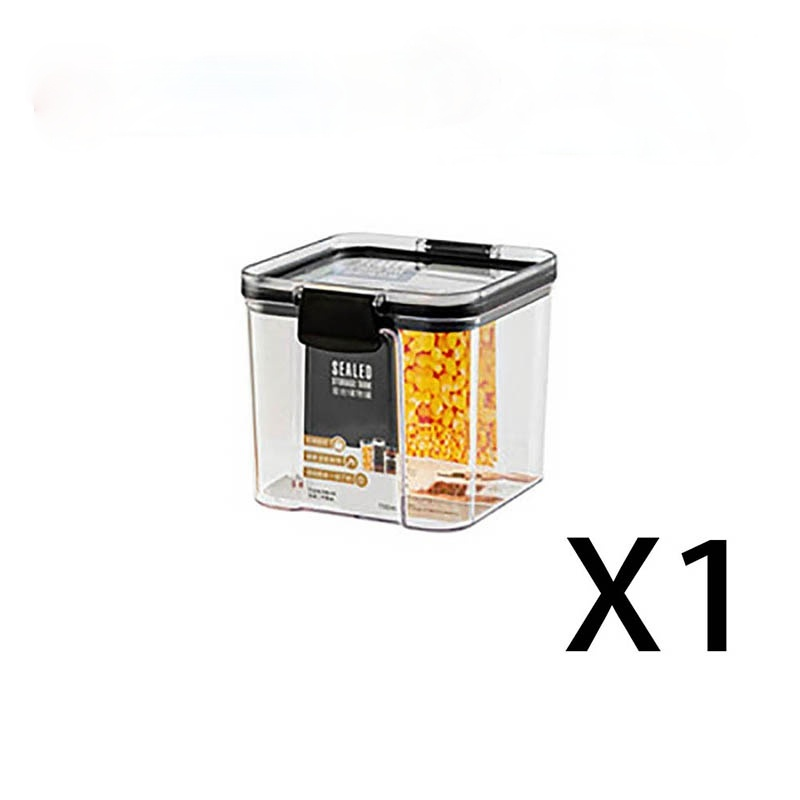 1800ml Set Stackable Kitchen Sealed Jar Plastic Food Storage Box Multigrain Storage Tank Dried Fruit Tea Jar Storage Containers: 700ml