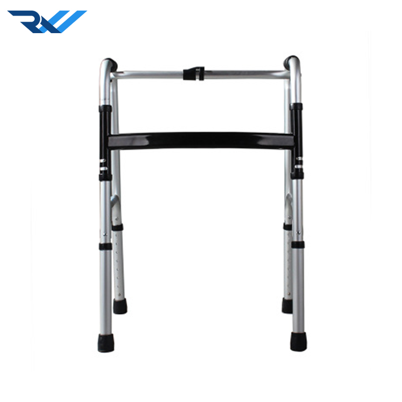 Old man walking aids aluminum alloy folding mobility foldable walkers for seniors