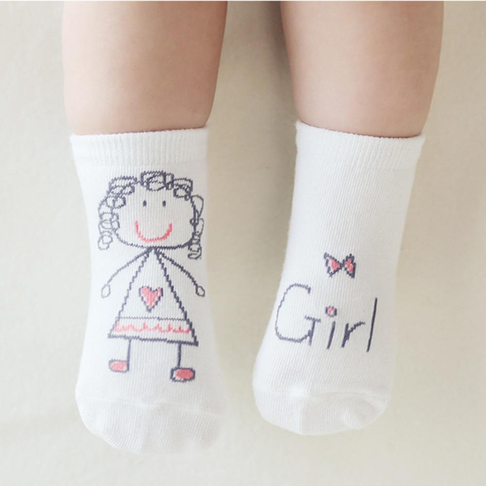 Cartoon Leuke Oren Dier Patroon Babysokjes Kid Cloting Accessoires katoen Anti Slip Sokken Baby Voor Jongen Meisje 0 2 jaar