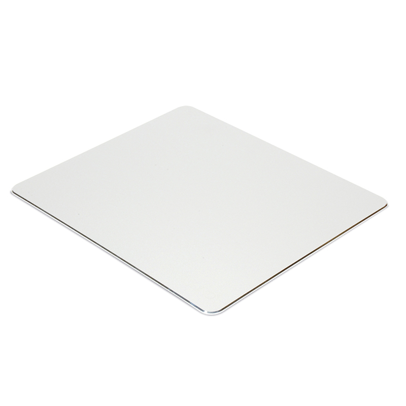 Geschäft-Mauspad aus Metall, doppelseitiges Aluminium, wasserdicht, rutschfest, hartes Mauspad, geeignet für Büro, MacBook, Laptop: 30x24 CM / Orange