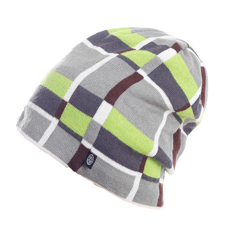 Vinter hatte gorras mandlig wirehætte skiløb hat hatte plaid fleece hat gorros mænd hat toucas feminina: Grøn