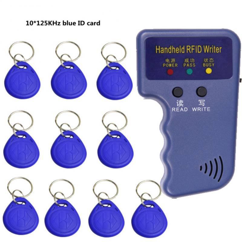 125kHz RFID-Programmierer Duplikator Kopierer Writer Reader Writer ID-Karte Kloner & Key Access Card Replikator Schlüssel bund Reader: Kastanien